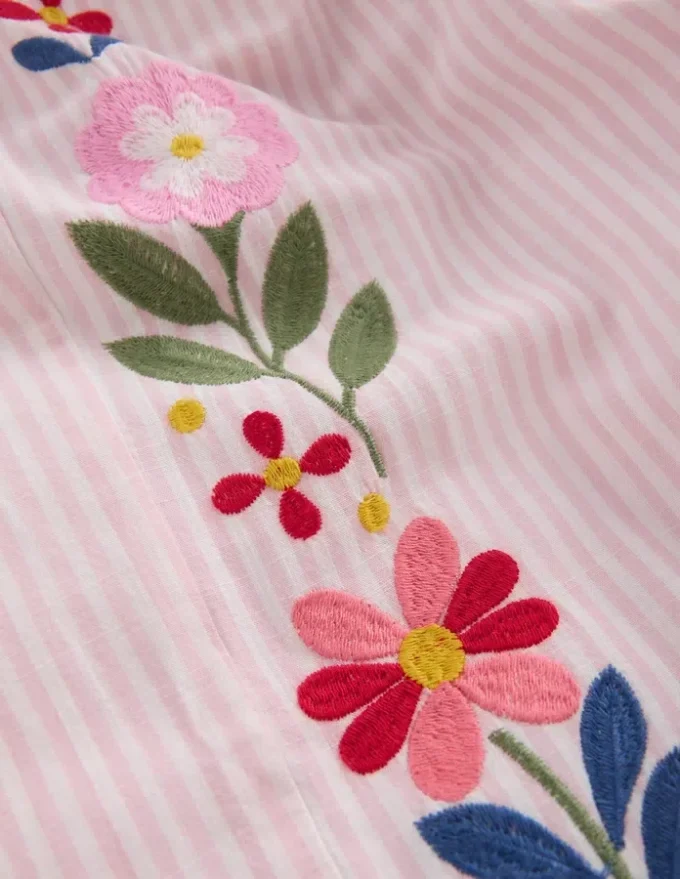Scallop Hem Pants Chalk Pink/ Ivory Floral Scallop Hem Pants Chalk Pink/ Ivory Floral