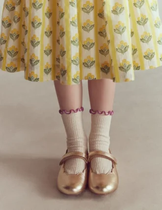 Scallop Mary Janes Gold Scallop Mary Janes Gold
