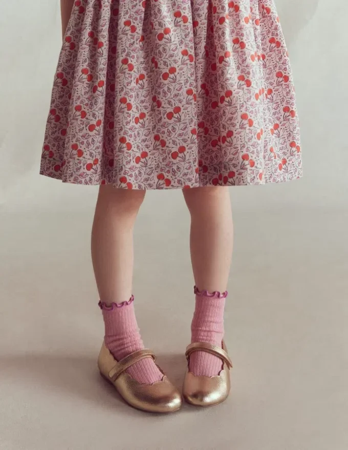 Scallop Mary Janes Gold Scallop Mary Janes Gold