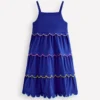 Scallop Tiered Sundress Sapphire Blue Scallop Tiered Sundress Sapphire Blue