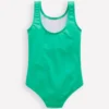 Scoop Back Appliqué Swimsuit Aquamarine Blue Fish Scoop Back Appliqué Swimsuit Aquamarine Blue Fish