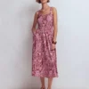 Scoop Neck Jersey Dress Pink, Enchanted Paisley Scoop Neck Jersey Dress Pink, Enchanted Paisley