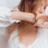 Scoop Neck Ruffle Top White