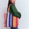 Shopper Tote Multi Stripe