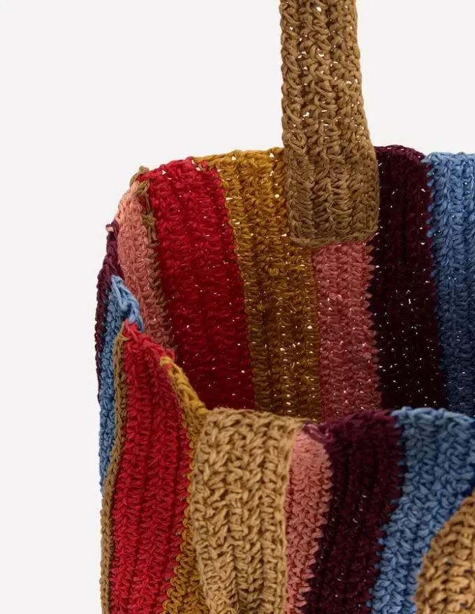 Shopper Tote Multi Stripe