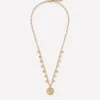 Short Bead Strand Necklace Gold Short Bead Strand Necklace Gold