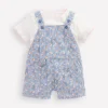 Short Jersey Dungaree Set Bluejay Cherry Stripe Short Jersey Dungaree Set Bluejay Cherry Stripe