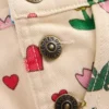Short Overalls Ivory Sunflower Garden Short Overalls Ivory Sunflower Garden