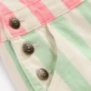 Short Overalls Multi Hotch Potch Stripe Short Overalls Multi Hotch Potch Stripe
