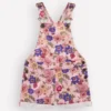 Short Overalls Pink Floral Bloom