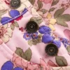 Short Overalls Pink Floral Bloom