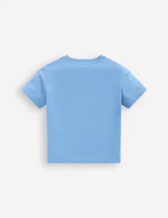 Short Sleeve Badge T-shirt Glacier Blue Dino