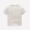 Short Sleeve Badge T-shirt Soft Ivory Sports