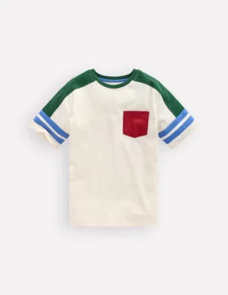 Short Sleeve Colourblock Tee COCONUT MILK COLOURBLOCK