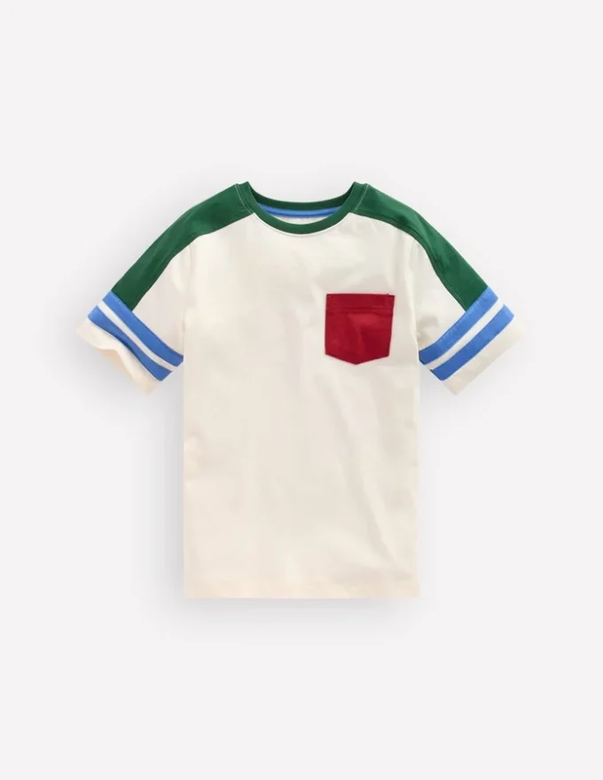 Short Sleeve Colourblock Tee COCONUT MILK COLOURBLOCK Short Sleeve Colourblock Tee COCONUT MILK COLOURBLOCK