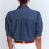 Short Sleeve Denim Top Light Vintage Short Sleeve Denim Top Light Vintage