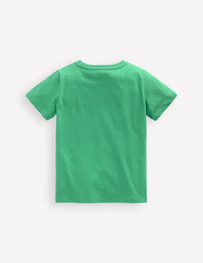 Short Sleeve Graphic T-shirt Aloe Green Recycling trucks