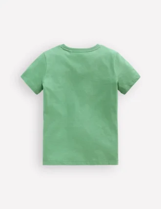 Short Sleeve Graphic T-shirt Csarite Green Camelion