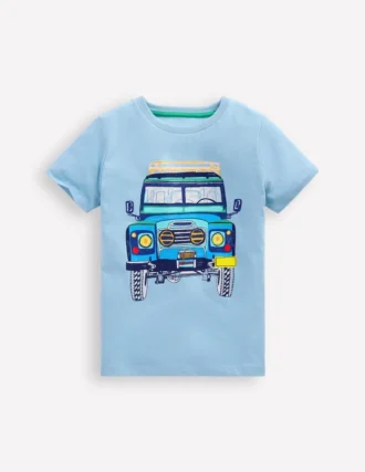 Short Sleeve Graphic T-shirt Glacier Blue Jeep