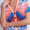 Short Sleeve Jacquard Cardigan Aztec Short Sleeve Jacquard Cardigan Aztec