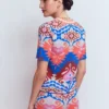 Short Sleeve Jacquard Cardigan Aztec Short Sleeve Jacquard Cardigan Aztec