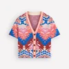 Short Sleeve Jacquard Cardigan Aztec Short Sleeve Jacquard Cardigan Aztec