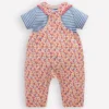 Short Sleeve Jersey Overalls Pink Ditsy Floral Short Sleeve Jersey Overalls Pink Ditsy Floral