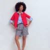 Short Sleeve Knit Shirt Bright Cherry Short Sleeve Knit Shirt Bright Cherry