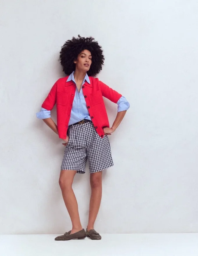 Short Sleeve Knit Shirt Bright Cherry Short Sleeve Knit Shirt Bright Cherry