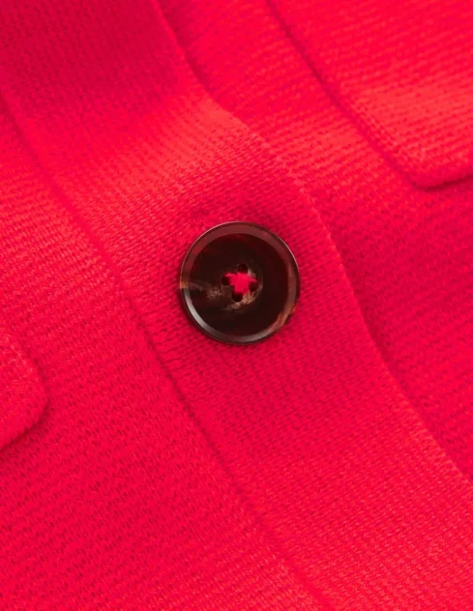 Short Sleeve Knit Shirt Bright Cherry Short Sleeve Knit Shirt Bright Cherry