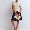 Short Sleeve Knitted Jacket Ivory Short Sleeve Knitted Jacket Ivory