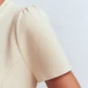 Short Sleeve Knitted Jacket Ivory Short Sleeve Knitted Jacket Ivory