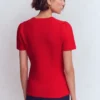 Short Sleeve Knitted Jacket Red Short Sleeve Knitted Jacket Red