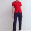 Short Sleeve Knitted Jacket Red Short Sleeve Knitted Jacket Red
