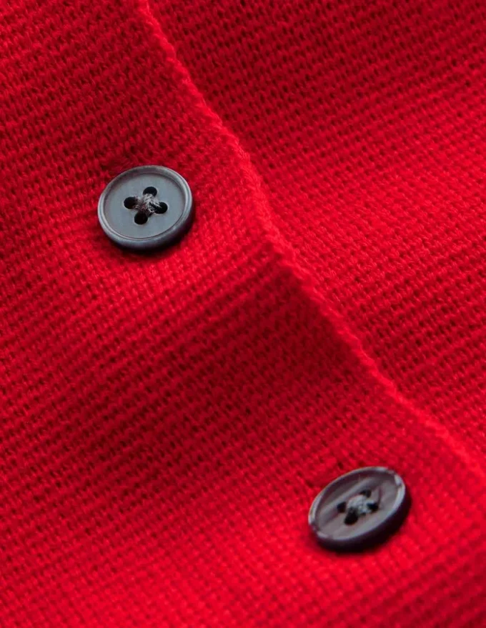 Short Sleeve Knitted Jacket Red Short Sleeve Knitted Jacket Red