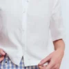 Short Sleeve Linen Shirt White Short Sleeve Linen Shirt White