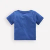 Short Sleeve Logo T-shirt Blue Elephant Patchwork Short Sleeve Logo T-shirt Blue Elephant Patchwork