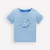 Short Sleeve Logo T-shirt Blue Turtle Chain Stitch Short Sleeve Logo T-shirt Blue Turtle Chain Stitch