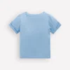 Short Sleeve Logo T-shirt Blue Turtle Chain Stitch Short Sleeve Logo T-shirt Blue Turtle Chain Stitch