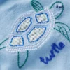 Short Sleeve Logo T-shirt Blue Turtle Chain Stitch Short Sleeve Logo T-shirt Blue Turtle Chain Stitch