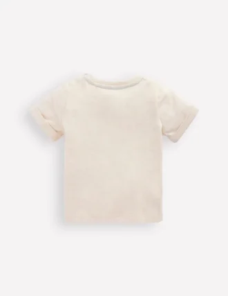 Short Sleeve Logo T-shirt Ecru Crab