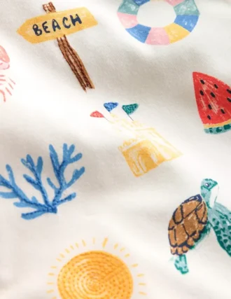Short Sleeve Logo T-shirt Ivory Summer Logo Short Sleeve Logo T-shirt Ivory Summer Logo