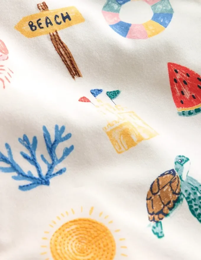 Short Sleeve Logo T-shirt Ivory Summer Logo Short Sleeve Logo T-shirt Ivory Summer Logo