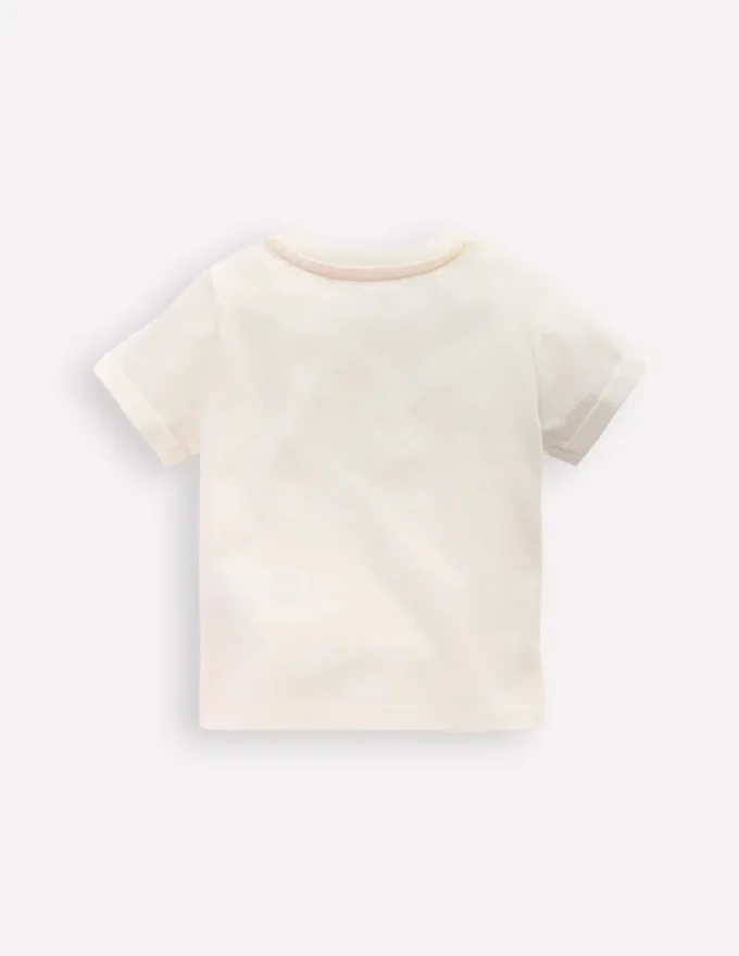 Short Sleeve Logo T-shirt Ivory Summer Logo Short Sleeve Logo T-shirt Ivory Summer Logo