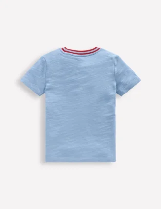 Short Sleeve Mid Weight Tee Glacier Blue