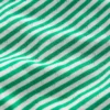 Short Sleeve Pointelle Top Green/Ivory Stripe