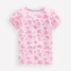Short Sleeve Pointelle Top Lotus Daisy