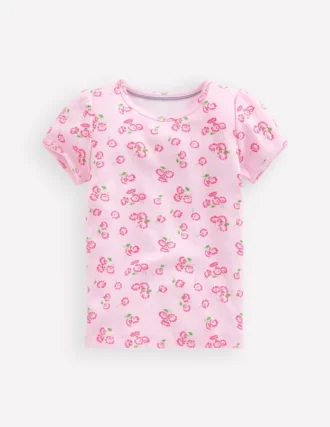 Short Sleeve Pointelle Top Lotus Daisy