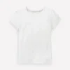 Short Sleeve Pointelle Top White