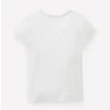 Short Sleeve Pointelle Top White